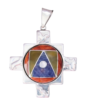 Silber Anhänger „Chakana“ 2. seitig) Silber Anhänger „Chakana“ 2. seitig) – Chakana